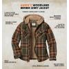 image:imageLegendary Whitetails Womens Hooded Shacket With Drawstring Hood Berber Lined Shirt JacketMossy Meadows