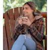 image:imageLegendary Whitetails Womens Hooded Shacket With Drawstring Hood Berber Lined Shirt JacketMossy Meadows
