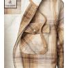 image:imageLegendary Whitetails Womens Hooded Shacket With Drawstring Hood Berber Lined Shirt JacketVanilla Latte Plaid