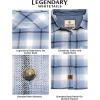 image:imageLegendary Whitetails Womens Long Sleeve Plaid Flannel Button Up Shirt 100 CottonBaby Blues Plaid