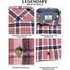 image:imageLegendary Whitetails Womens Long Sleeve Plaid Flannel Button Up Shirt 100 CottonCamellia Garden Plaid