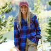 image:imageLegendary Whitetails Womens Long Sleeve Plaid Flannel Button Up Shirt 100 CottonCrushin Plaid