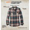 image:imageLegendary Whitetails Womens Long Sleeve Plaid Flannel Button Up Shirt 100 CottonGolden Teal Plaid