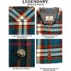 image:imageLegendary Whitetails Womens Long Sleeve Plaid Flannel Button Up Shirt 100 CottonGolden Teal Plaid