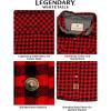 image:imageLegendary Whitetails Womens Long Sleeve Plaid Flannel Button Up Shirt 100 CottonMini Buffalo Check
