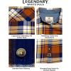 image:imageLegendary Whitetails Womens Long Sleeve Plaid Flannel Button Up Shirt 100 CottonRoyal Blue Plaid