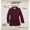 image:imageLegendary Whitetails Womens Long Sleeve Plaid Flannel Button Up Shirt 100 CottonRusty Maroon