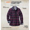 image:imageLegendary Whitetails Womens Long Sleeve Plaid Flannel Button Up Shirt 100 CottonSangria Plaid