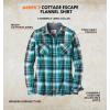image:imageLegendary Whitetails Womens Long Sleeve Plaid Flannel Button Up Shirt 100 CottonTurquoise Pacific Plaid