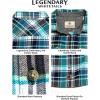 image:imageLegendary Whitetails Womens Long Sleeve Plaid Flannel Button Up Shirt 100 CottonTurquoise Pacific Plaid