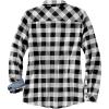image:imageLegendary Whitetails Womens Long Sleeve Plaid Flannel Button Up Shirt 100 CottonWhite Buffalo Check