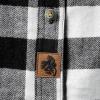 image:imageLegendary Whitetails Womens Long Sleeve Plaid Flannel Button Up Shirt 100 CottonWhite Buffalo Check