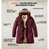 image:imageLegendary Whitetails Womens Parka with Hood Water Resistant Shell Polyfill Insulated Winter CoatRusty Maroon