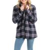image:imageLegendary Whitetails Womens Sherpa Lined Flannel ShacketBlackbird Plaid