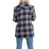 image:imageLegendary Whitetails Womens Sherpa Lined Flannel ShacketBlackbird Plaid