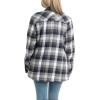 image:imageLegendary Whitetails Womens Sherpa Lined Flannel ShacketGlacier Bay Plaid