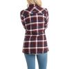 image:imageLegendary Whitetails Womens Sherpa Lined Flannel ShacketMerlot Plaid