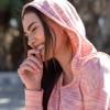 image:imageLegendary Whitetails Womens Space Dye Knit Vneck Pullover Hoodie TopPreto