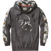 image:imageLegendary Whitetails Mens Camo Hoodie Midweight VNeck Design Pullover SweatshirtCharcoal Gray