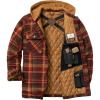 image:imageLegendary Whitetails Mens Ccw Hooded Flannel Shirt Jacket Polyfill Insulated Quilted ShacketMaplewood Plaid