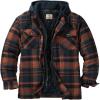 image:imageLegendary Whitetails Mens Plaid Flannel Shirt Jacket Quilted with Hood Polyfill Insulated ShacketAncient Bison Plaid