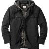image:imageLegendary Whitetails Mens Plaid Flannel Shirt Jacket Quilted with Hood Polyfill Insulated ShacketBlack Heather
