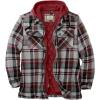 image:imageLegendary Whitetails Mens Plaid Flannel Shirt Jacket Quilted with Hood Polyfill Insulated ShacketWindstorm Plaid
