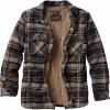 image:imageLegendary Whitetails Mens Shirt Jacket Plaid Flannel Berber Lined Polyfill Insulated ShacketMidnight Storm Plaid