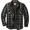 image:imageLegendary Whitetails Mens Thermal Lined Shirt Jacket Plaid Flannel Polyfill InsulatedBarnwood Balsam Plaid