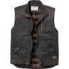 image:imageLegendary Whitetails Mens Tough as Buck Vest for Men Work Flannel Lined Hunting Outerwear Casual Western Insulated Zip UpBlack