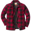 image:imageLegendary Whitetails Mens Wool Blend Jacket Quilted Satin Insulated Sleeves Sherpa LinedBuffalo Plaid