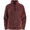 image:imageLegendary Whitetails Womens Fuzzy Hide Fleece Pullover 14 ZipRose Brown