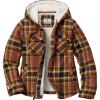 image:imageLegendary Whitetails Womens Hooded Shacket With Drawstring Hood Berber Lined Shirt JacketLake Cabin Plaid