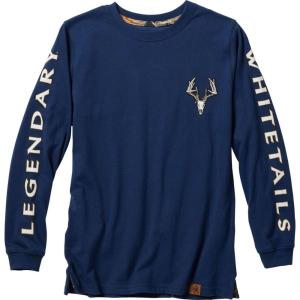 image:imageLegendary Whitetails Boys Kids Legendary NonTypical Knit Long Sleeve TShirtCrater Lake Blue