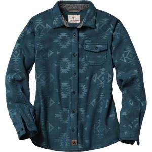 image:imageLegendary Whitetails Ladies Trail Guide Fleece Plaid Button Up ShirtBlue Wing Teal