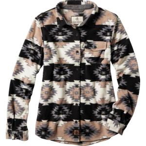 image:imageLegendary Whitetails Ladies Trail Guide Fleece Plaid Button Up ShirtIvory Ridge