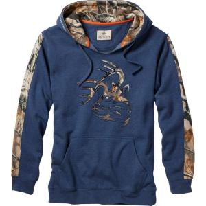 image:imageLegendary Whitetails Mens Camo Hoodie Midweight VNeck Design Pullover SweatshirtCrater Lake Blue Heather