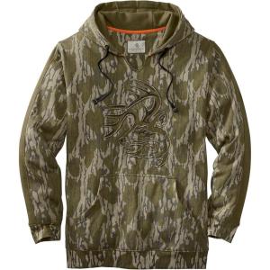 image:imageLegendary Whitetails Mens Camo Hoodie Midweight VNeck Design Pullover SweatshirtMossy Oak Bottomland