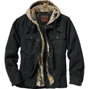 image:imageLegendary Whitetails Mens Canvas Hooded Waterresistant Heavyweight JacketBlack