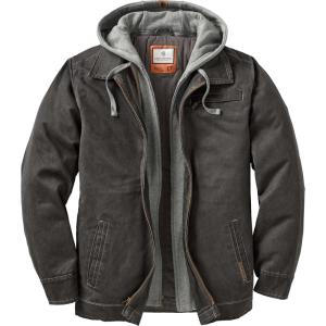 image:imageLegendary Whitetails Mens Casual Coat with Hood Waxed Cotton Water Resistant JacketTarmac
