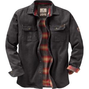 image:imageLegendary Whitetails Mens Flannel Lined Shirt Jacket Waxed Cotton Water Resistant ShacketTarmac