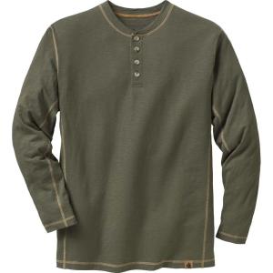 image:imageLegendary Whitetails Mens Henley Long Sleeve Casual Fit ShirtArmy