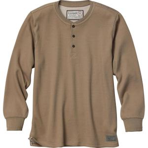 image:imageLegendary Whitetails Mens Henley Shirt Long Sleeve Heavyweight Double Thermal LayerKhaki