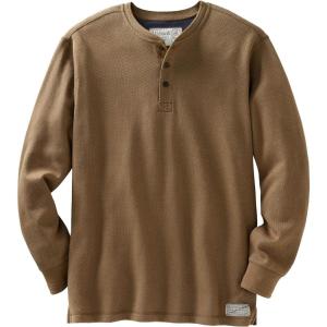image:imageLegendary Whitetails Mens Henley Shirt Long Sleeve Heavyweight Double Thermal LayerRawhide