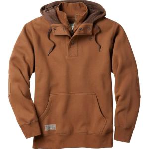 image:imageLegendary Whitetails Mens Hoodie Quarter Zip Quilted Double Layered Lined Hood SweatshirtRawhide
