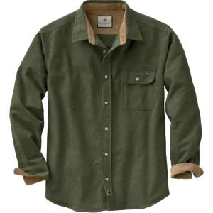image:imageLegendary Whitetails Mens Long Sleeve Button Down 100 Cotton Flannel ShirtArmy