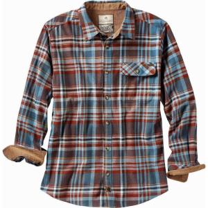 image:imageLegendary Whitetails Mens Long Sleeve Button Down 100 Cotton Flannel ShirtBarnwood Slate Plaid