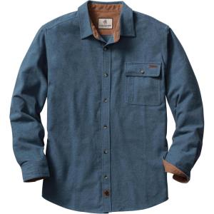 image:imageLegendary Whitetails Mens Long Sleeve Button Down 100 Cotton Flannel ShirtBering Sea Heather