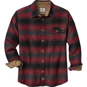 image:imageLegendary Whitetails Mens Long Sleeve Button Down 100 Cotton Flannel ShirtCabin Fever Red Plaid