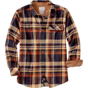 image:imageLegendary Whitetails Mens Long Sleeve Button Down 100 Cotton Flannel ShirtHomestead Plaid